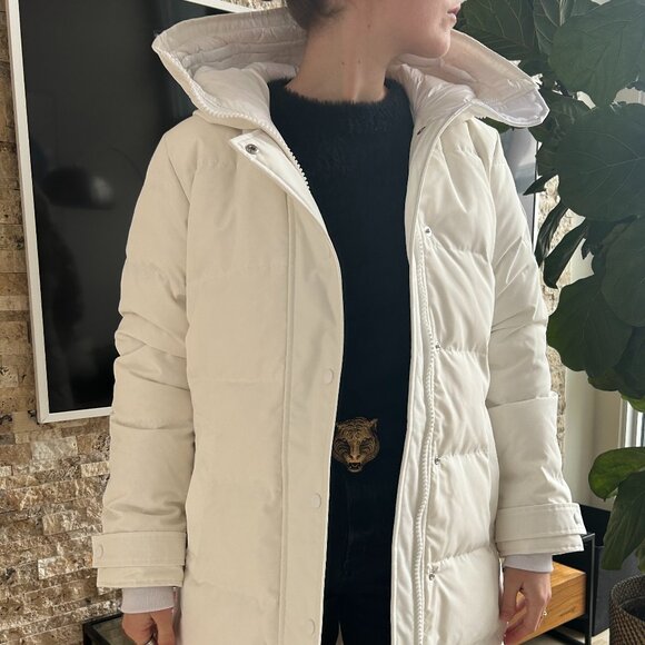 White Shelburne Canada Goose Parka - Medium - New With Tags - Picture 4 of 6
